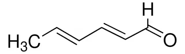 (E,E)-2,4-Hexadienal structure, CAS 142-83-6