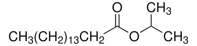 Isopropyl palmitate structure, CAS 142-91-6