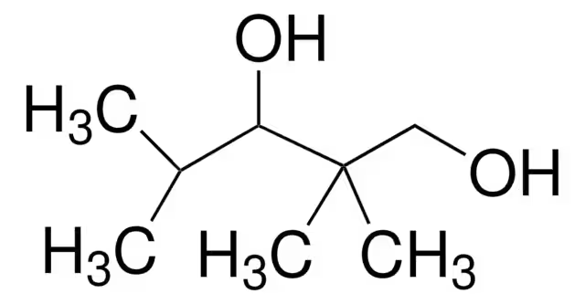 2,2,4-Trimethyl-1,3-pentanediol structure, CAS 144-19-4