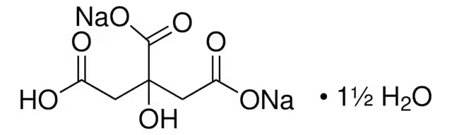 Disodium citrate structure, CAS 144-33-2