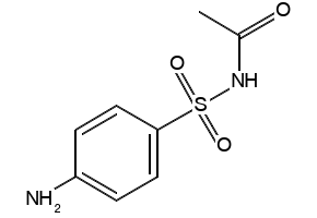 Sulfacetamide structure, CAS 144-80-9
