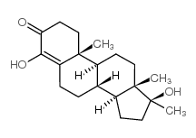 Oxymesterone structure, CAS 145-12-0