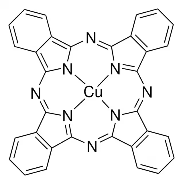 Copper phthalocyanine structure, CAS 147-14-8