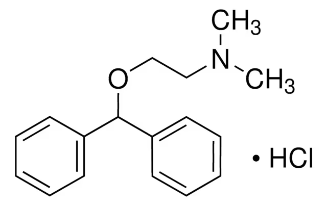 Diphenhydramine hydrochloride structure, CAS 147-24-0