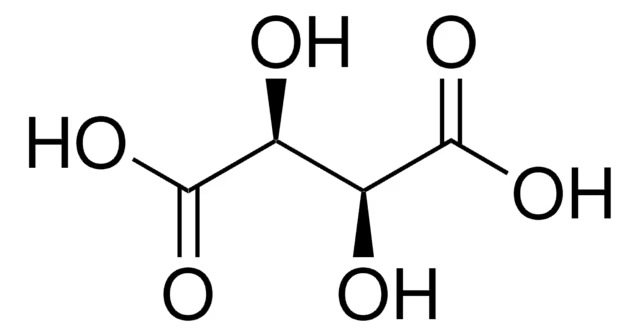 D-Tartaric acid structure, CAS 147-71-7