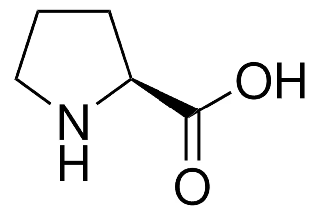 L-Proline structure, CAS 147-85-3