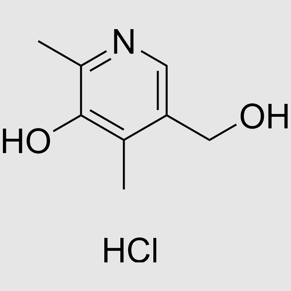 4-Deoxypyridoxine hydrochloride structure, CAS 148-51-6