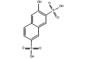 3-Hydroxynaphthalene-2,7-disulphonic acid structure, CAS 148-75-4