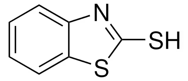 2-Mercaptobenzothiazole structure, CAS 149-30-4