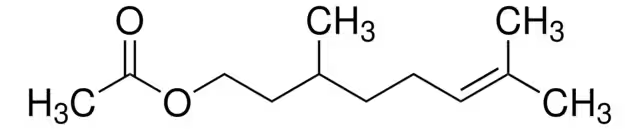 Citronellyl acetate structure, CAS 150-84-5
