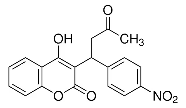 Acenocoumarol structure, CAS 152-72-7