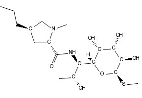 Lincomycin structure, CAS 154-21-2