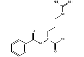 N-Benzoyl-L-arginine structure, CAS 154-92-7