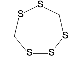 Lenthionine structure, CAS 292-46-6