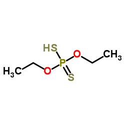 Diethylphosphorodithioate structure, CAS 298-06-6