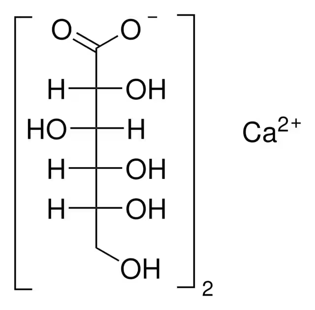 Calcium gluconate structure, CAS 299-28-5