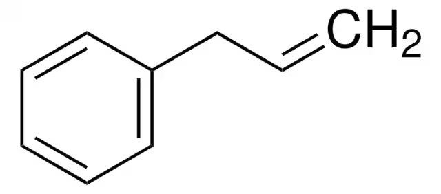 Allylbenzene structure, CAS 300-57-2