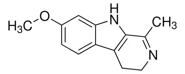 Harmaline structure, CAS 304-21-2