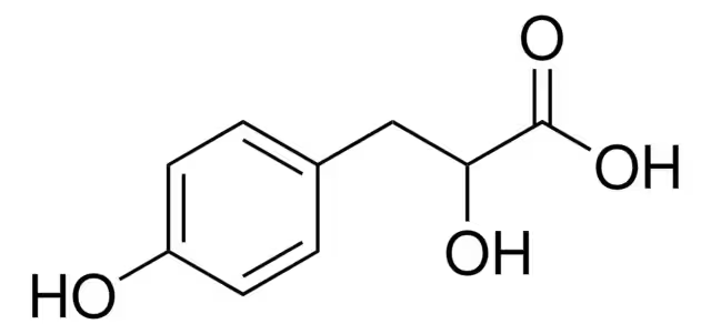 3-(4-Hydroxyphenyl)lactate structure, CAS 306-23-0