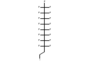Perfluorodecane structure, CAS 307-45-9
