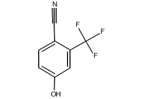 4-Hydroxy-2-(trifluoromethyl)benzonitrile structure, CAS 320-42-3
