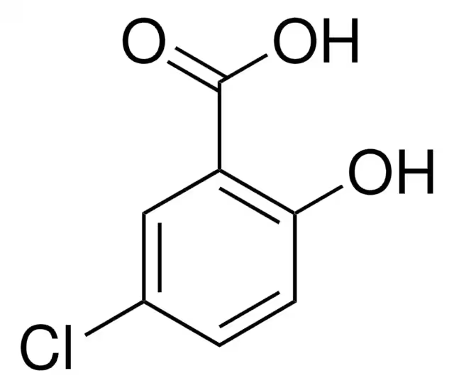 5-Chlorosalicylic acid structure, CAS 321-14-2