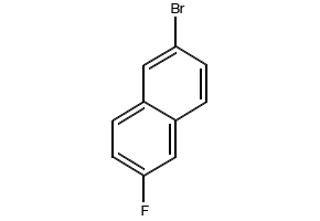 2-Bromo-6-fluoronaphthalene structure, CAS 324-41-4