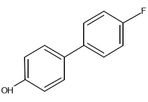 4-Hydroxy-4'-fluorobiphenyl structure, CAS 324-94-7