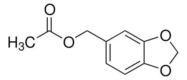 Piperonyl acetate structure, CAS 326-61-4
