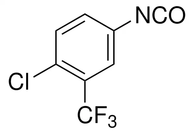 3-(Trifluoromethyl)phenyl isocyanate structure, CAS 329-01-1
