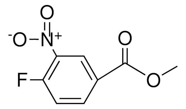 Methyl 4-fluoro-3-nitrobenzoate structure, CAS 329-59-9