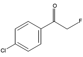 1-(4-Chlorophenyl)-2-fluoroethanone structure, CAS 329-78-2