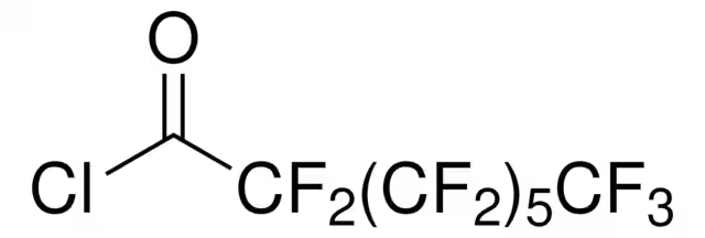 Pentadecafluorooctanoyl chloride structure, CAS 335-64-8