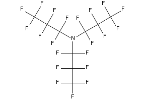Perfluorotripropylamine structure, CAS 338-83-0