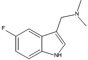 5-Fluorogramine structure, CAS 343-90-8