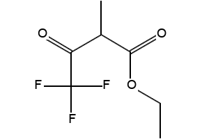 Ethyl 2-methyl-4,4,4-trifluoroacetoacetate structure, CAS 344-00-3