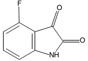 4-Fluoroindoline-2,3-dione structure, CAS 346-34-9