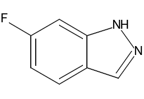 6-Fluoro-1H-indazole structure, CAS 348-25-4
