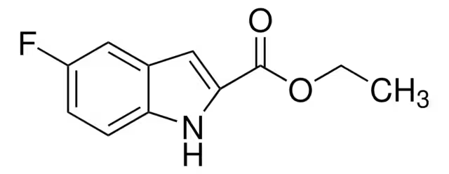 Ethyl 5-fluoroindole-2-carboxylate structure, CAS 348-36-7