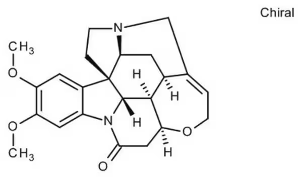 Brucine structure, CAS 357-57-3
