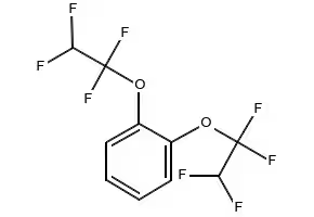 1,2-Bis(1,1,2,2-tetrafluoroethoxy)ethane structure, CAS 358-39-4