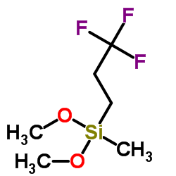 3,3,3-Trifluoropropylmethyldimethoxysilane structure, CAS 358-67-8