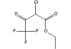 Ethyl 2-chloro-4,4,4-trifluoroacetoacetate structure, CAS 363-58-6
