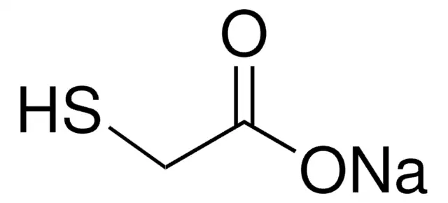 Sodium thioglycolate structure, CAS 367-51-1