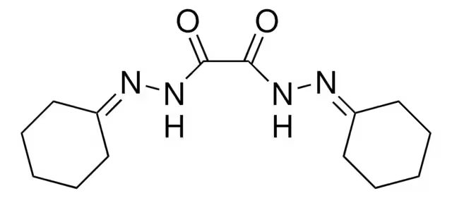 Bis(cyclohexanone)oxaldihydrazone structure, CAS 370-81-0
