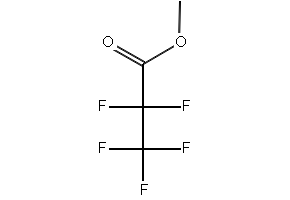 Methyl pentafluoropropionate structure, CAS 378-75-6