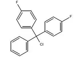 4,4'-(Chloro(phenyl)methylene)bis(fluorobenzene) structure, CAS 379-54-4