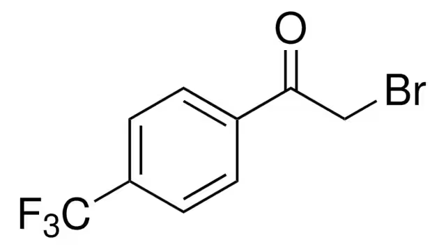 2-Bromo-4'-(trifluoromethyl)acetophenon structure, CAS 383-53-9