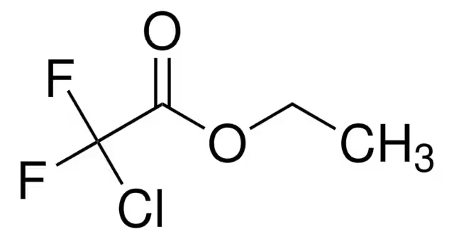 Ethyl chlorodifluoroacetate; Chlorodifluoroacetic acid ethyl ester structure, CAS 383-62-0