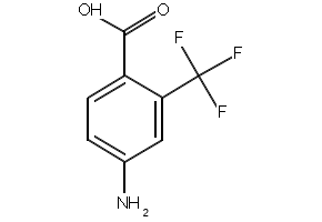 4-Amino-2-trifluoromethylbenzoic acid structure, CAS 393-06-6